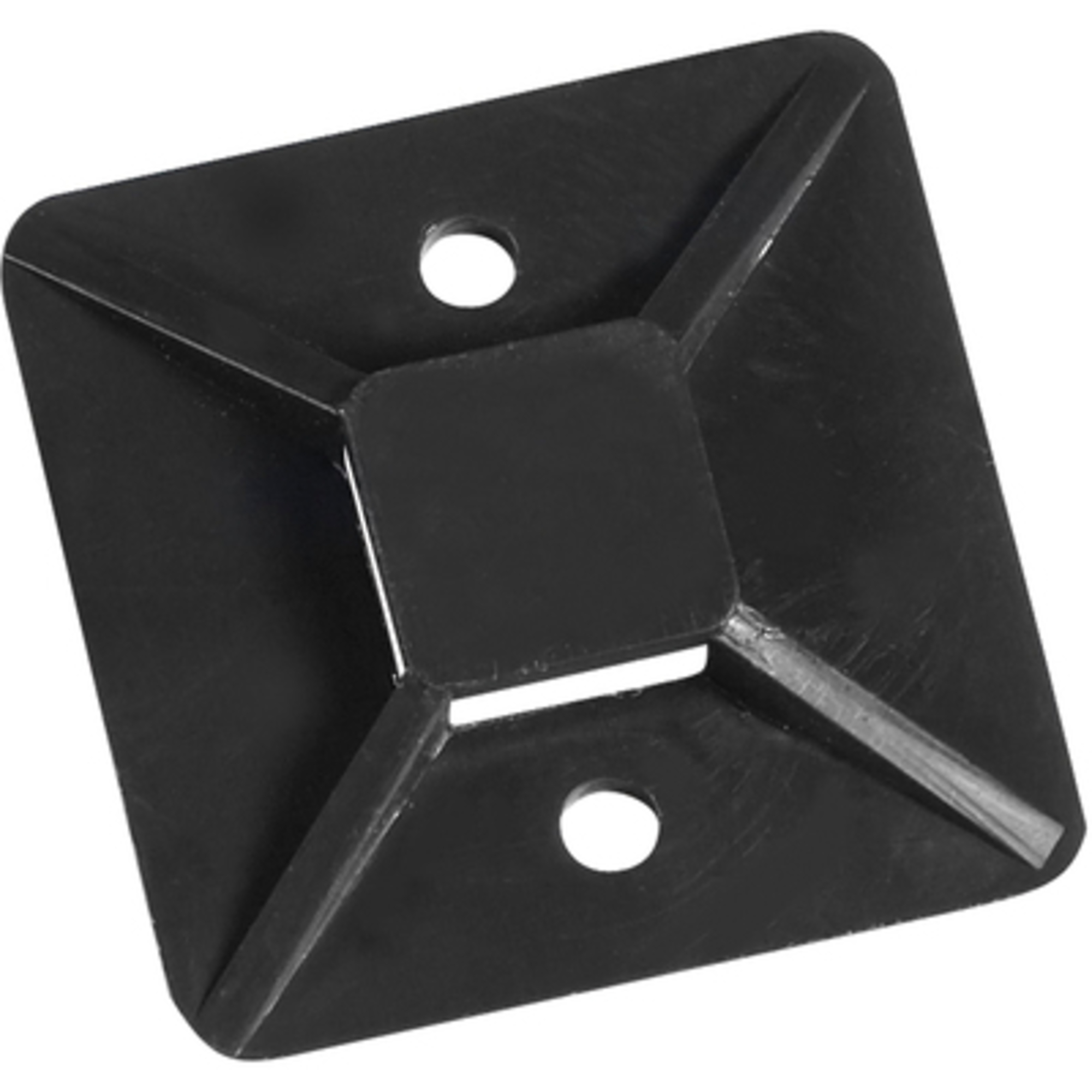 1 1/2 x 1 1/2in. Black Cable Tie Mounts 100/CS, Pieces (qty.) 100 Model# CTM15B